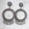 Jhumka Earring Bezels Silver For Resin Art (303) - Product Image