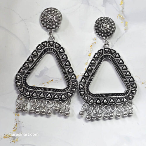 Jhumka Earring Bezels Silver Ultimate - Creative Resin Art Supplies