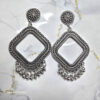 Jhumka Earring Bezels Silver For Resin Art (316) - Product Image