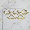 Bezel Pack of 5 - Golden Pendant Earrings For Resin Art - 357 - Product Image