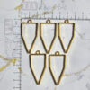 Bezel Pack of 5 - Golden Pendant Earrings For Resin Art - 367 - Product Image