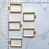 Bezel Pack of 5 - Golden Pendant Earrings For Resin Art - 368
