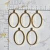 Bezel Pack of 5 - Golden Pendant Earrings For Resin Art - 369 - Product Image