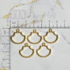 Bezel Pack of 5 - Golden Pendant Earrings For Resin Art - 376 - Product Image