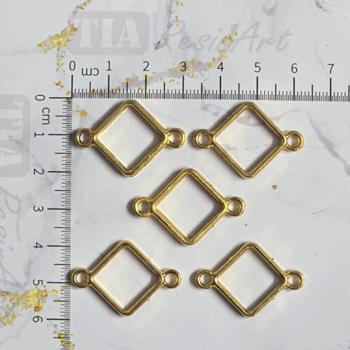 Bezel Pack of 5 - Golden Pendant Earrings For Resin Art - 377 - Product Image