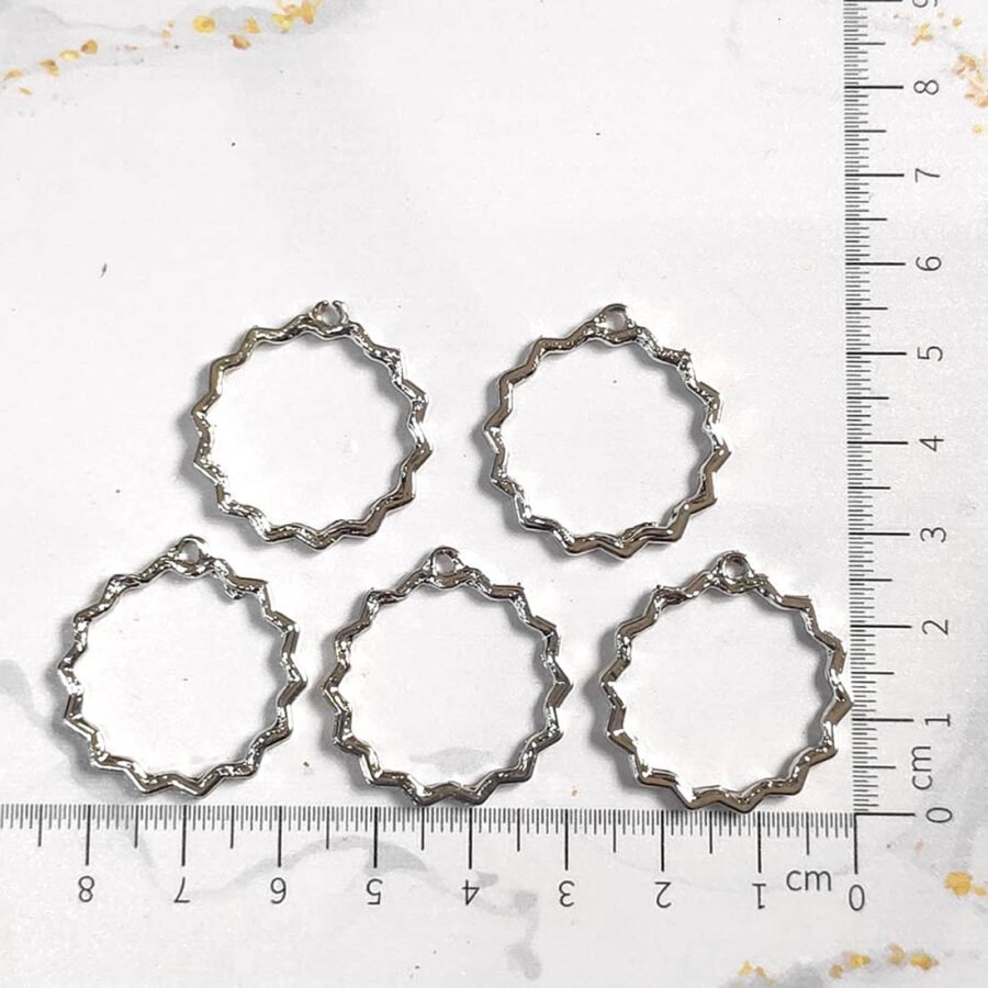 Bezels Round Pack of 5 - Pendant Earrings For Resin Art - (TR674)