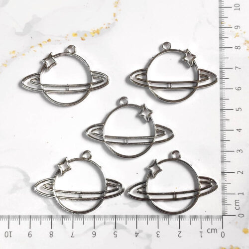 Round Bezels Resin Art Premium - Perfect Pendant Earring Set