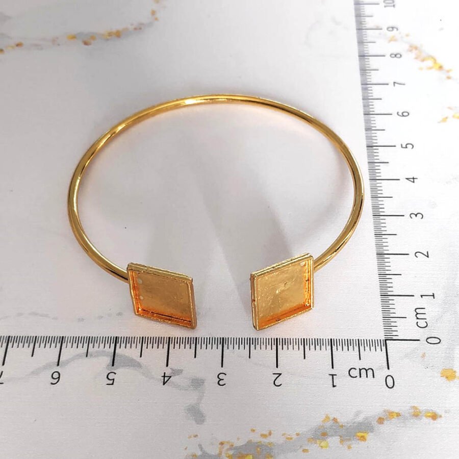 Kada bracelet Golden base for resin (TR760)