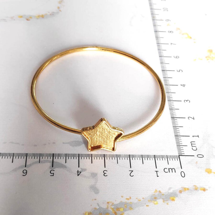 Kada bracelet Golden base for resin (TR764)