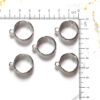 Bezels Silver Round Pack of 5 – Pendant Earrings For Resin Art – (TR787)