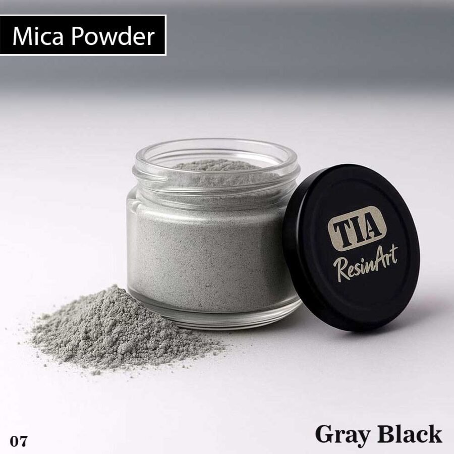 Mica Powder Pigment for Resin Art (Gray Black)