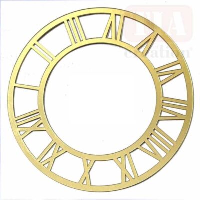 Golden Acrylic Roman Clock Base for Resin Art - 6 Inch - 6-inch