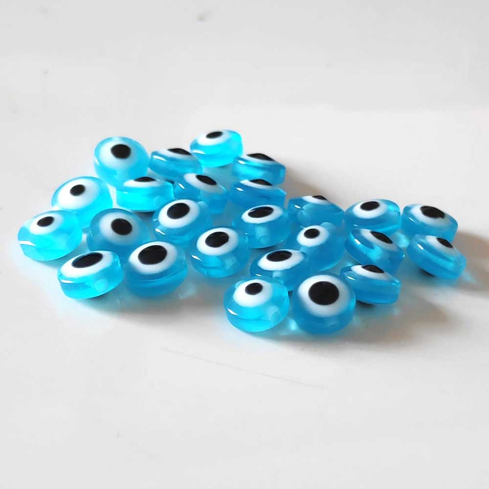 Evil Eye SKy Blue Moti (TR934) 2 Resin art supplies with vibrant sky blue color for crafts and décor