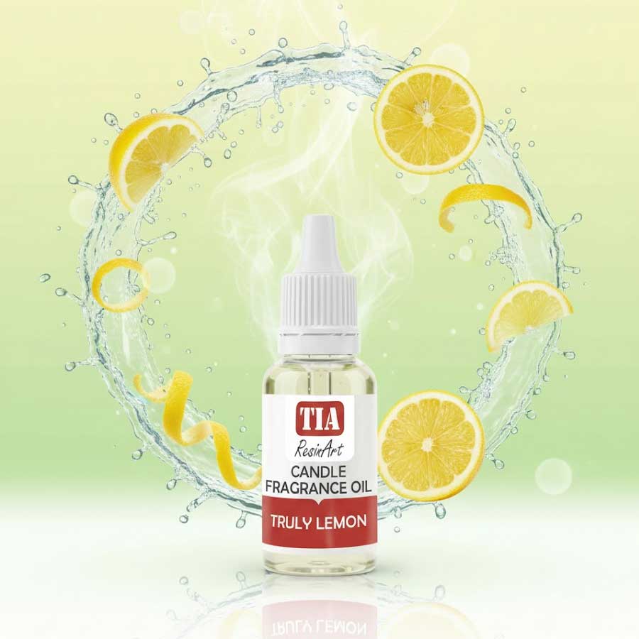 Truly Lemon Fragrance oil for candle 2 Fresh lemon scent resin art and candle making