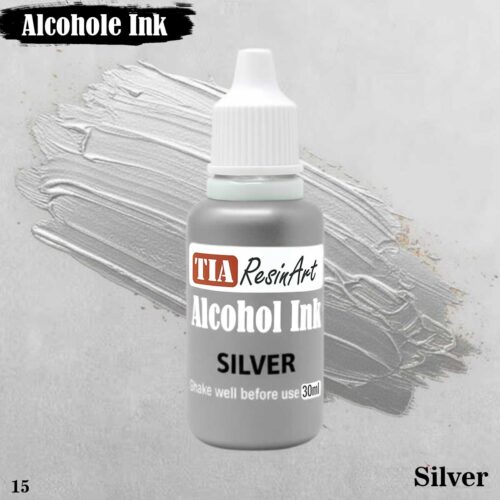 Silver Alcohol Ink Premium - Ultimate Resin Art Supplies