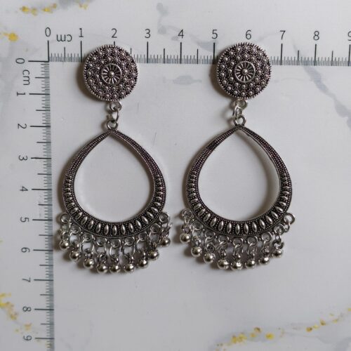 Jhumka Silver Small Size Ultimate - Resin Jewelry and Craft Piece