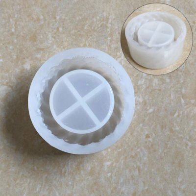 Holder for Tea Light Doted Round silicone moulds (SM304)