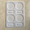Agate 4 cavity photo frame stand silicone mould premium quality