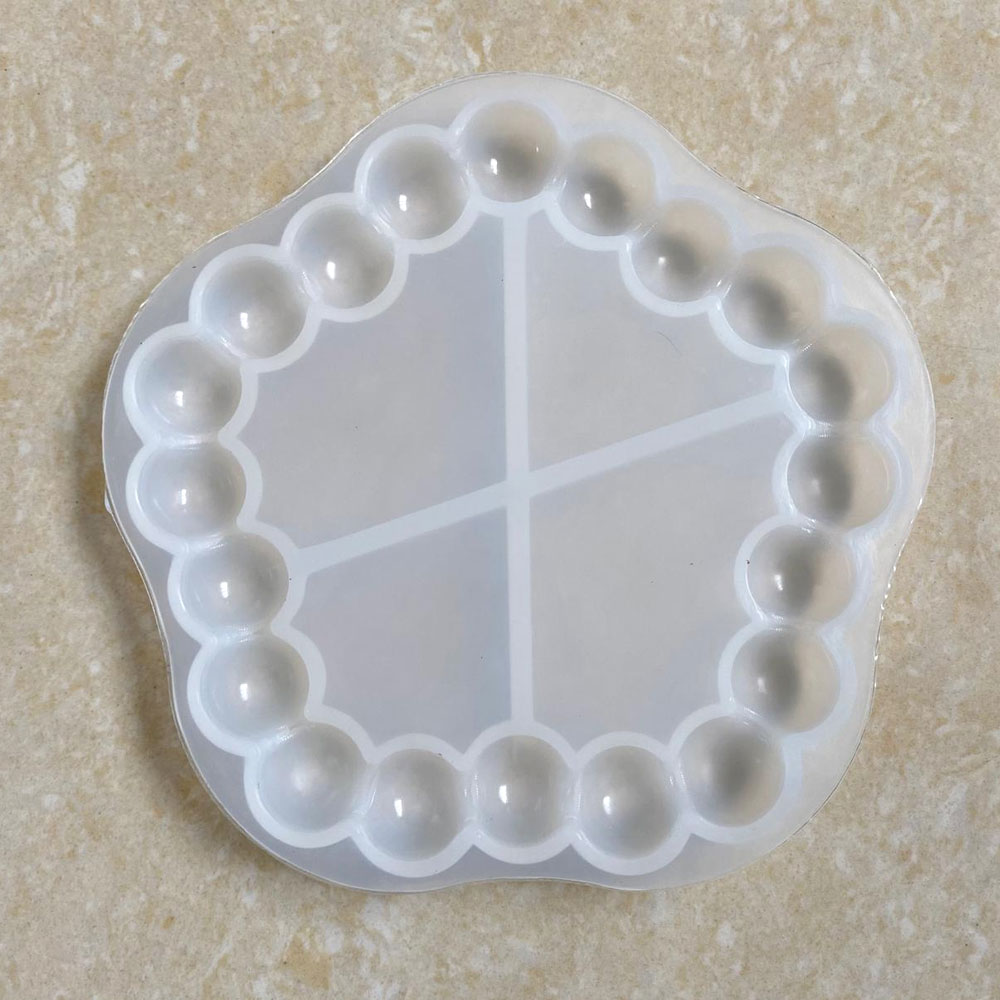 Bubble Hexagone Trinket Tray 5inch Silicone Mould (SM313) 1 Bubble Hexagone Trinket Tray Ultimate resin mold for jewelry and decor
