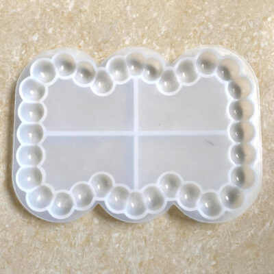 Bubble Ractangle Trinket Tray 5inch Silicone Mould (SM314)
