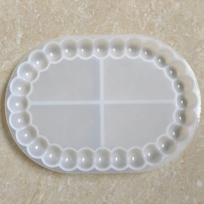 Bubble Oval Trinket Tray 6.5inch Silicone Mould (SM317)