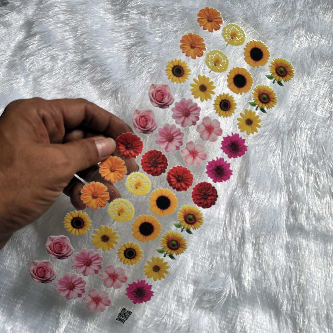 Flowers UV DTF Sticker for Resin art (TR2001) 3 Flowers UV DTF Sticker for Resin art (TR2001) - Image 3