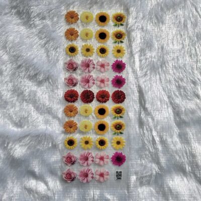 Flowers UV DTF Sticker for Resin art (TR2001)