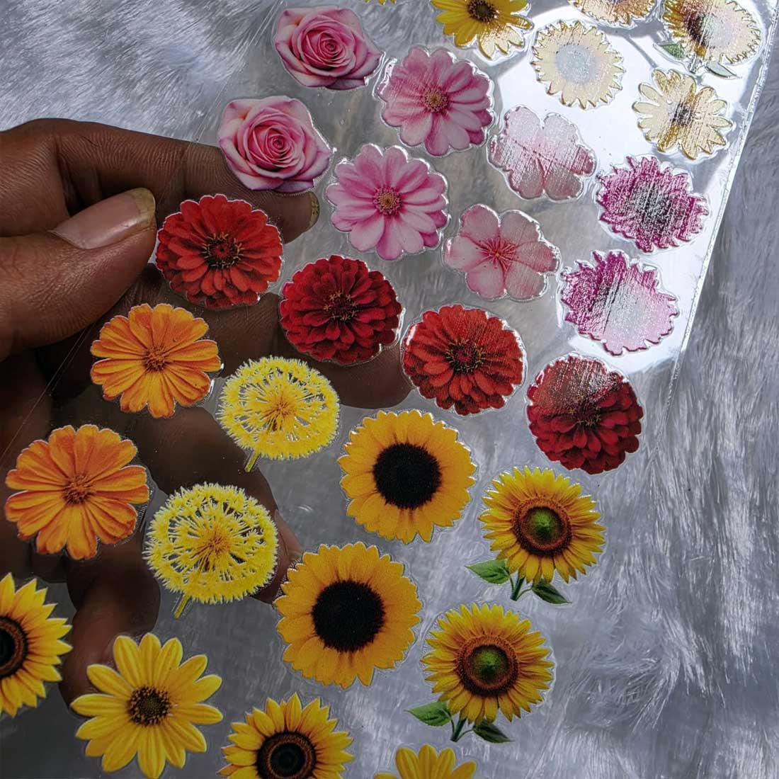 Flowers UV DTF Sticker for Resin art (TR2001) 4 Flowers UV DTF Sticker for Resin art (TR2001) - Image 4