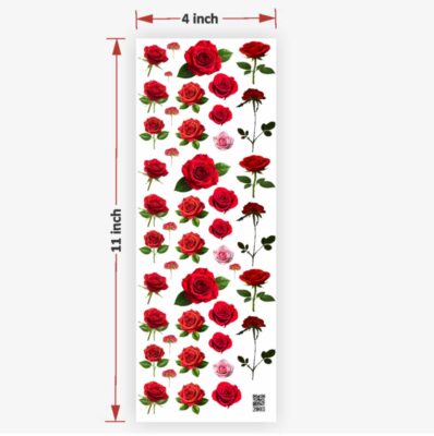 Rose Flowers UV DTF Sticker for Resin art (TR2003)