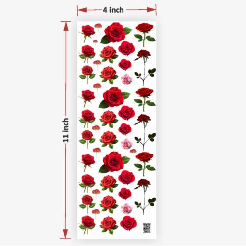 Rose Flowers UV DTF Sticker Premium for Resin Art