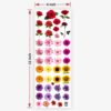 Mix Flowers UV DTF Sticker Premium - Ultimate Resin Supplies