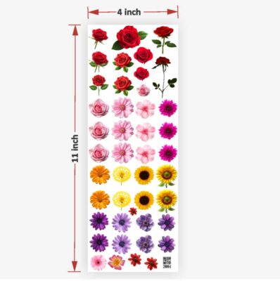 Mix Flowers UV DTF Sticker for Resin art (TR2004)