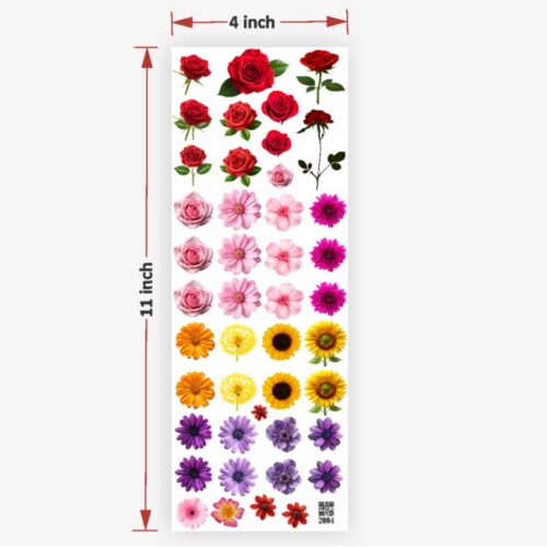 Mix Flowers UV DTF Sticker Premium - Ultimate Resin Supplies