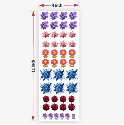 Mix Flowers UV DTF Sticker for Resin art (TR2010)