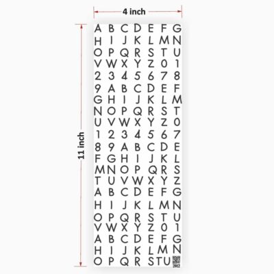 Alphabet UV DTF Sticker for Resin art (TR2012)
