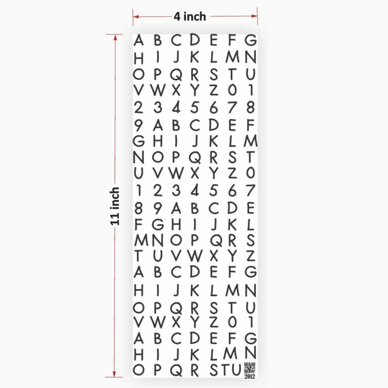 Alphabet UV DTF Sticker Premium - Ultimate Resin Art Tool