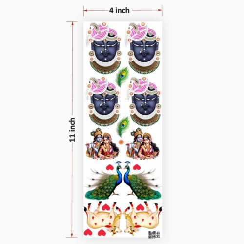 Radhe Krishna UV DTF Sticker for resin art Ultimate - Vibrant and durable design