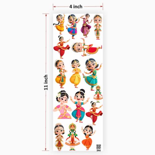 Dancing Dolls UV DTF Sticker for Resin Art Ultimate - Vibrant and Durable Design