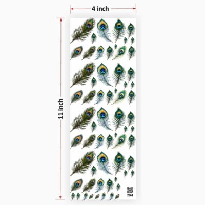 Peacock Feather UV DTF Sticker for Resin art (TR2064)