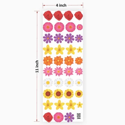 Flowers UV DTF Sticker Ultimate - Vibrant floral resin art embellishment