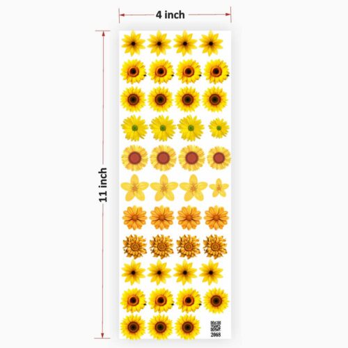 Flowers UV DTF Sticker Ultimate - Vibrant Resin Art Material