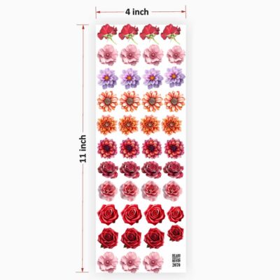 Flowers UV DTF Sticker for Resin art (TR2070)
