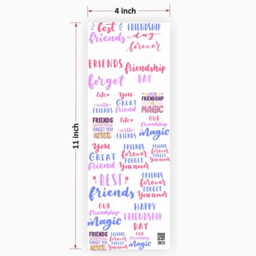Friends Quotes UV DTF Sticker Premium - Ultimate Resin Art