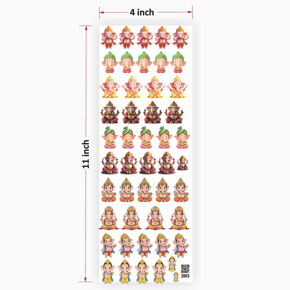 Ganesha UV DTF Sticker for Resin art (TR2083) 1 Ganesha UV DTF Sticker Premium - Ultimate Resin Art Accessory