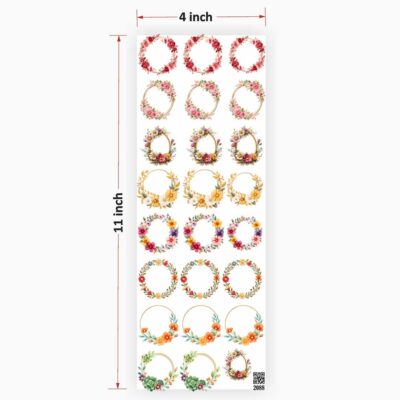 Designs Round UV DTF Sticker for Resin art (TR2088)