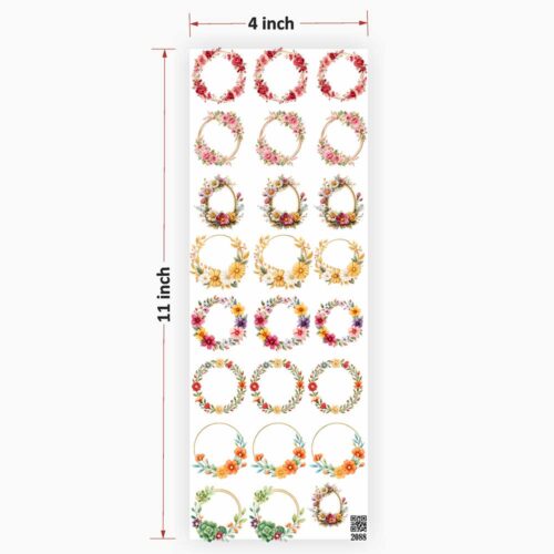 Designs Round UV DTF Sticker for Resin Art Premium - Perfect Finish