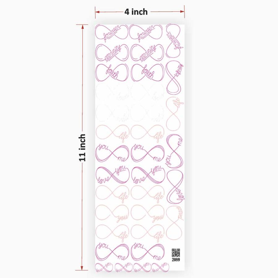Love Infinity UV DTF Sticker Premium - Ultimate Resin Art