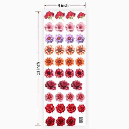 Flowers UV DTF Sticker Ultimate - Resin Art Floral Design
