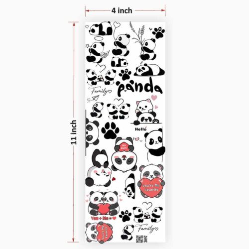 Cartoon Panda UV DTF Sticker Premium - Ultimate Resin Art