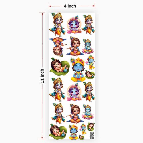 Radhe Krishna UV DTF Sticker for Resin Art Ultimate - High-Quality Design